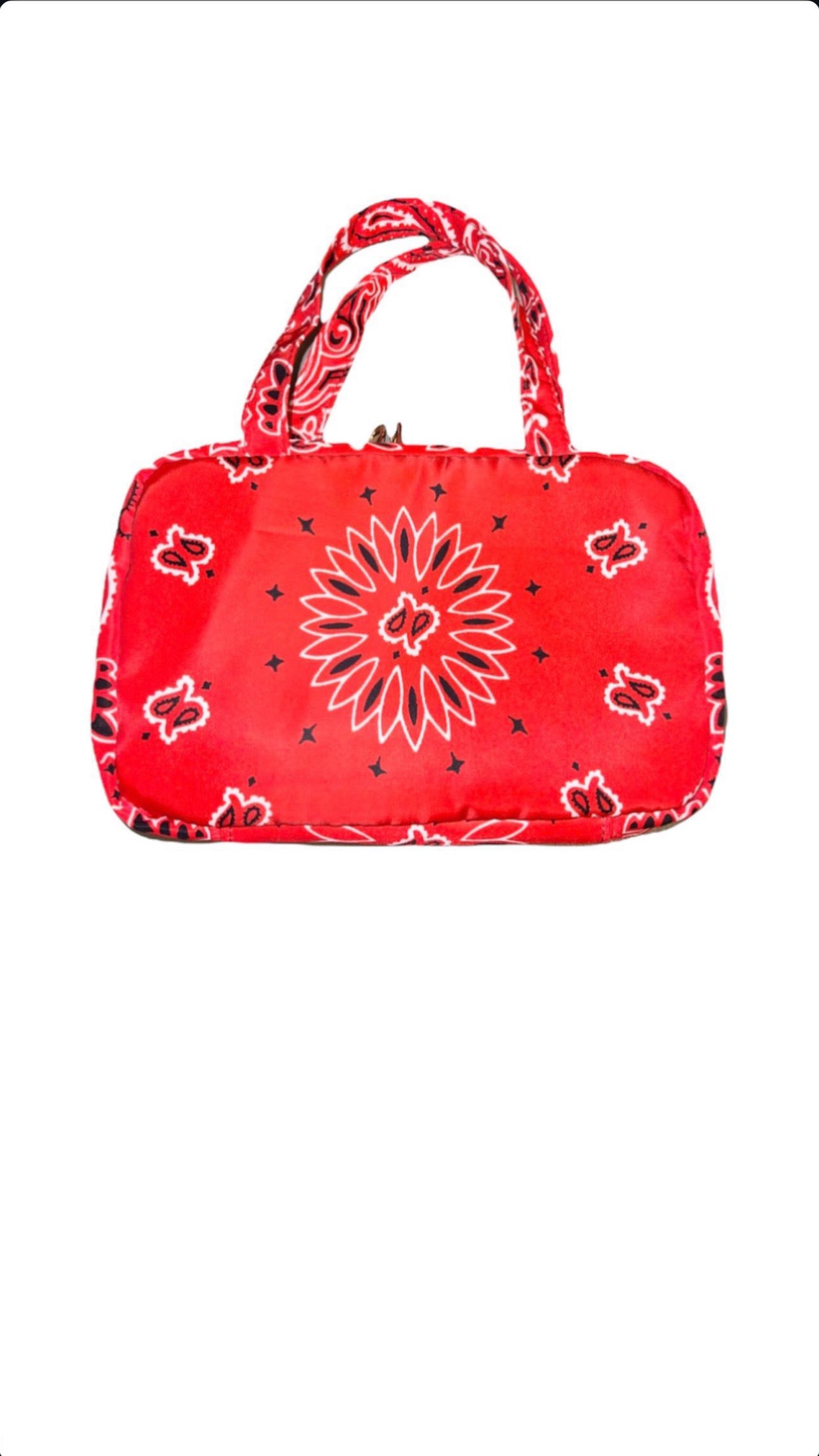 red paisley backpack